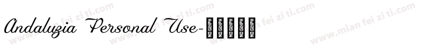 Andaluzia Personal Use字体转换